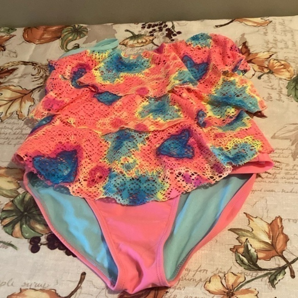 Wonder Nation Pink 2 Piece Bathing Suit